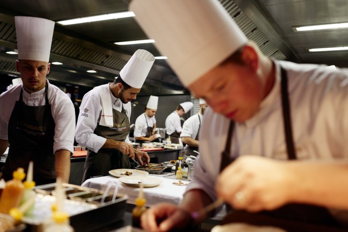 The kitchen at Le Chambard