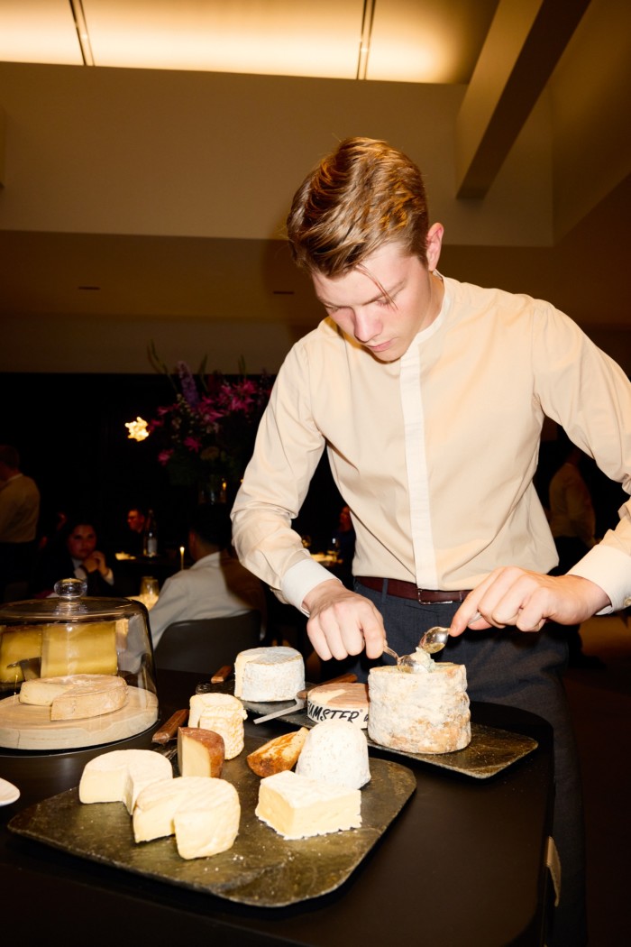 The cheese trolley at Au Crocodile in Strasbourg