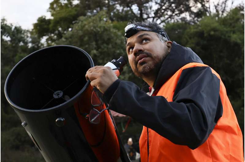 The dark sky over an urban park in central Mexico attracts stargazers who worry it might not last