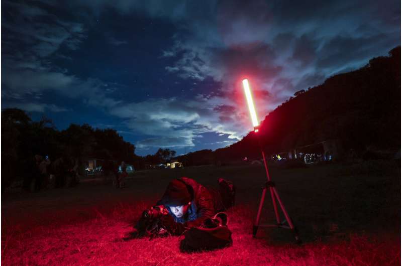 The dark sky over an urban park in central Mexico attracts stargazers who worry it might not last