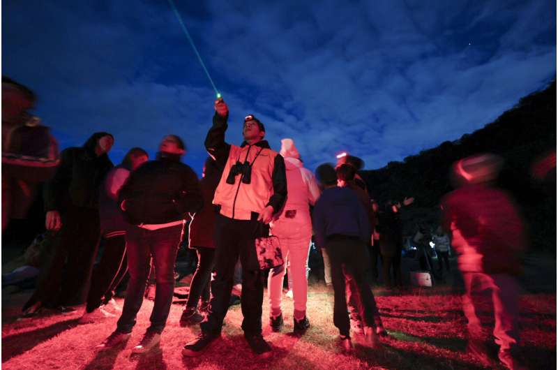 The dark sky over an urban park in central Mexico attracts stargazers who worry it might not last