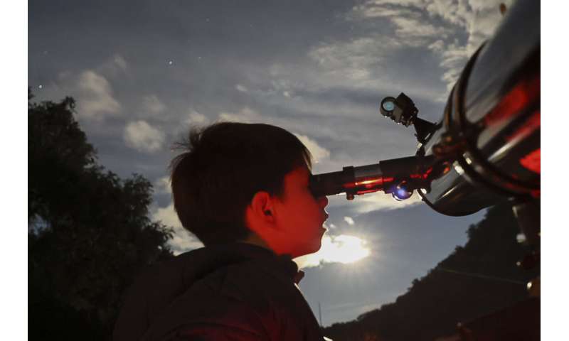 The dark sky over an urban park in central Mexico attracts stargazers who worry it might not last