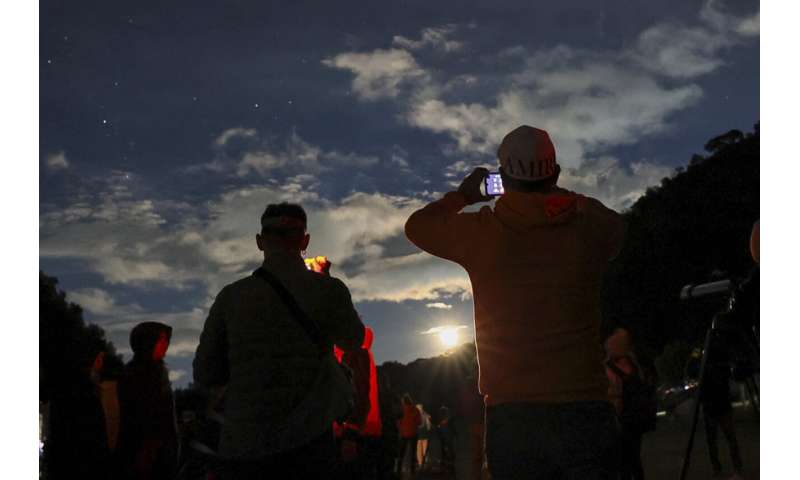 The dark sky over an urban park in central Mexico attracts stargazers who worry it might not last