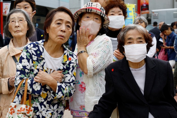 mature ladies at a campaign event