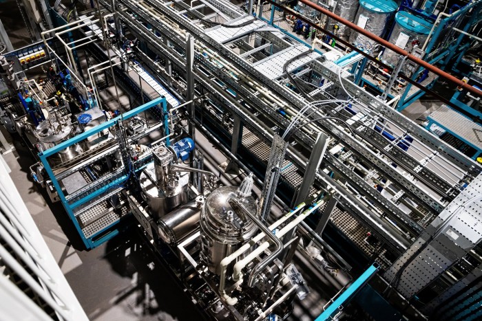 The hydrometallurgical section of the Cornish Lithium demonstration plant