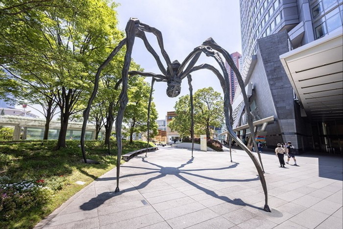 ‘Maman’ – a giant sculpture of a spider – by Louise Bourgeois outside the Mori Art Museum