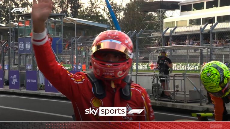 Ferrari&#39;s Carlos Sainz managed to best his teammate Charles Leclerc and Red Bull&#39;s Max Verstappen to take pole in qualifying at the Mexico City GP.