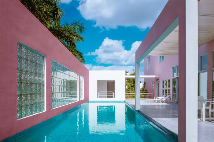 The swimming pool at The Pink House