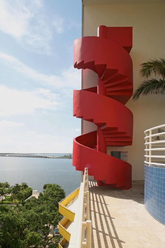 The Atlantis Condominium, designed by Arquitectonica between 1980 and 1982