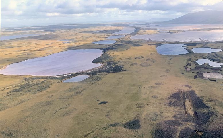 Aerial View of West Falkland