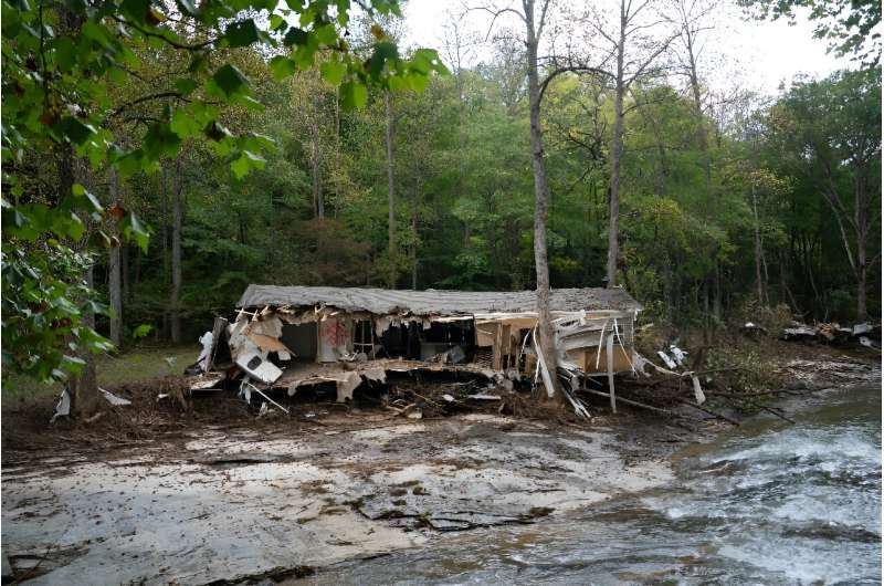 This home in Black Mountain, North Carolina, was destroyed by Helene