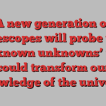 A new generation of telescopes will probe the ‘unknown unknowns’ that could transform our knowledge of the universe