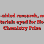 AI-aided research, new materials eyed for Nobel Chemistry Prize