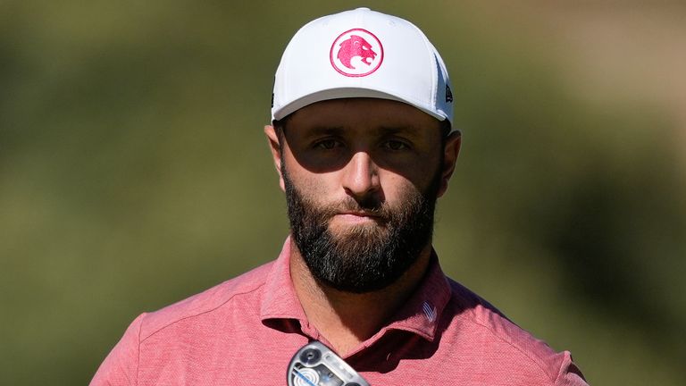 Jon RAHM of Spain during the Acciona Open Espana 2024, golf DP World Tour in Spain, celebrated at Club de Campo of Madrid on September 29, 2024, in Madrid, Spain. AFP7 29/09/2024 (Europa Press via AP)