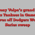 Anthony Volpe’s grand slam lifts Yankees in Game 4, staves off Dodgers World Series sweep