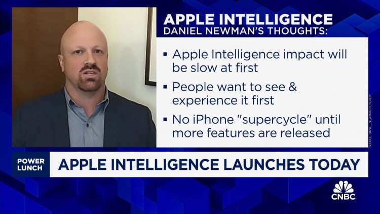 Apple Intelligence rollout could be an inflection point, says Futurum Group CEO's Daniel Newman