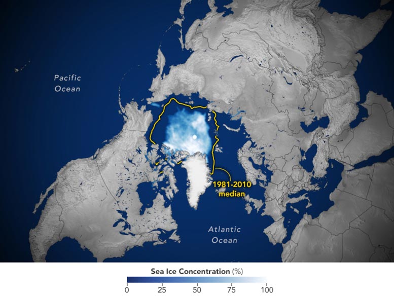 Arctic Sea Ice September 2024 Annotated