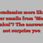 Are academics more likely to answer emails from ‘Melissa’ or ‘Rahul’? The answer may not surprise you