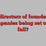 Are directors of founder-led companies being set up to fail?