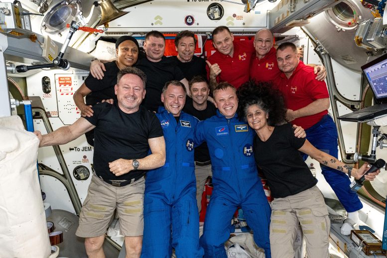 Expedition 72 11-Member Crew Portrait