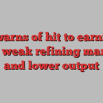 BP warns of hit to earnings from weak refining margins and lower output