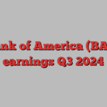 Bank of America (BAC) earnings Q3 2024