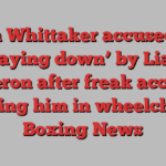 Ben Whittaker accused of ‘staying down’ by Liam Cameron after freak accident leaving him in wheelchair | Boxing News