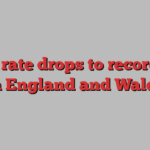 Birth rate drops to record low in England and Wales