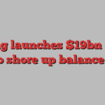 Boeing launches $19bn share sale to shore up balance sheet