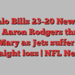 Buffalo Bills 23-20 New York Jets: Aaron Rodgers throws Hail Mary as Jets suffer third straight loss | NFL News