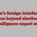 China’s foreign interference goes beyond elections, intelligence expert says