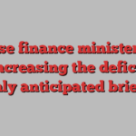 Chinese finance minister hints at increasing the deficit at highly anticipated briefing