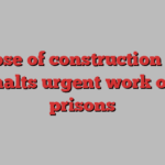 Collapse of construction group ISG halts urgent work on UK prisons