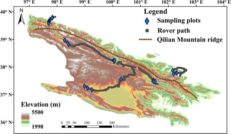 Cosmic-ray neutron rover assists in estimating mesoscale soil moisture on eastern Ginghai-Tibetan plateau