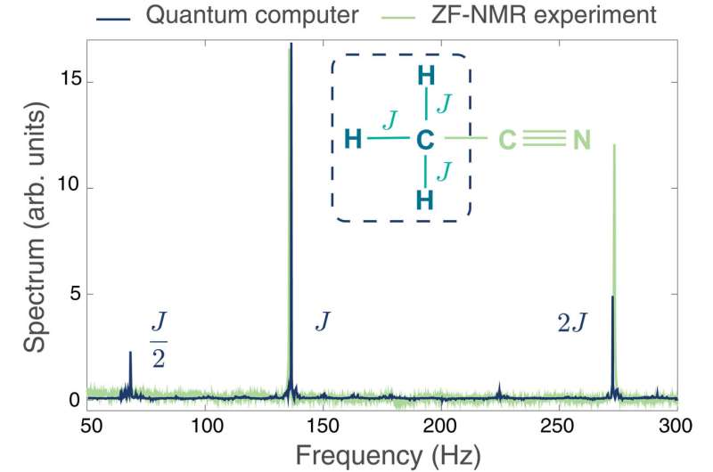 Digital quantum simulation of nuclear magnetic resonance experiments