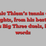 Dominic Thiem’s tennis career highlights, from his best shots to his Big Three duels, in his words