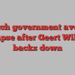 Dutch government averts collapse after Geert Wilders backs down