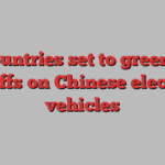 EU countries set to greenlight tariffs on Chinese electric vehicles