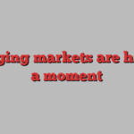 Emerging markets are having a moment