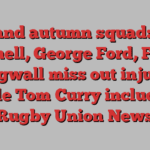 England autumn squad: Alex Mitchell, George Ford, Fraser Dingwall miss out injured while Tom Curry included | Rugby Union News