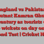 England vs Pakistan: Debutant Kamran Ghulam hits century as tourists claim five wickets on day one of second Test | Cricket News