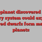 Exoplanet discovered in a binary system could explain why red dwarfs form massive planets