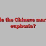 Fade the Chinese market euphoria?