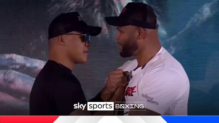 Frazer Clarke and Fabio Wardley gave final predictions for their rematch before engaging in a bizarre handshake during the middle of the final press conference.