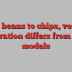 From beans to chips, vertical integration differs from older models