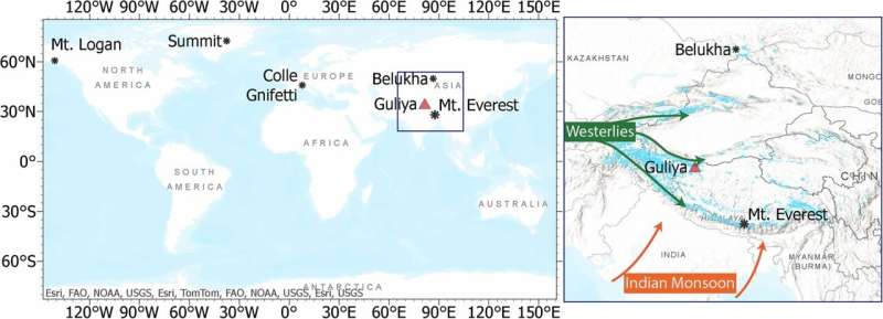 Geologist tracks lead pollution in a Tibetan glacier, revealing global impact of human activities