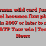 German wild card Justin Engel becomes first player born in 2007 or later to record an ATP Tour win | Tennis News