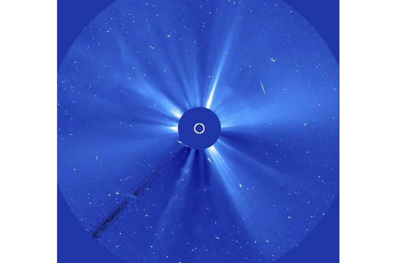 'Halloween comet' breaks apart after flying close to the sun