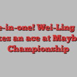 Hole-in-one! Wei-Ling Hsu makes an ace at Maybank Championship