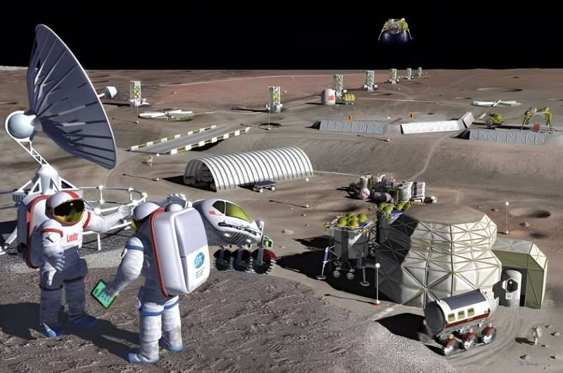 How accessible is titanium on the moon?